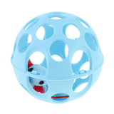 Max Funny Cat Vocal Toy Pet Play Ball With Jingle Bell Interactive Toys Blue