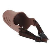 Max 1 Pc Anti-Barking Anti-Biting Silicone Muzzle Mouth Cover for Dogs Coffee XL