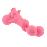 Maxbell Dog Chew Toy, Rubber Bone Chewing Toys,Durable Bite Toy Molar Toy Pink_1