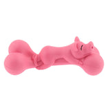 Maxbell Dog Chew Toy, Rubber Bone Chewing Toys,Durable Bite Toy Molar Toy Pink_1