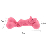 Maxbell Dog Chew Toy, Rubber Bone Chewing Toys,Durable Bite Toy Molar Toy Pink_1