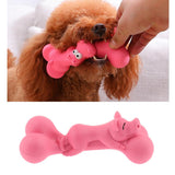 Maxbell Dog Chew Toy, Rubber Bone Chewing Toys,Durable Bite Toy Molar Toy Pink_1