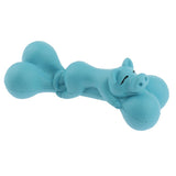 Maxbell Dog Chew Toy, Rubber Bone Chewing Toys,Durable Bite Toy Molar Toy Blue_1