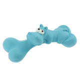 Maxbell Dog Chew Toy, Rubber Bone Chewing Toys,Durable Bite Toy Molar Toy Blue_2