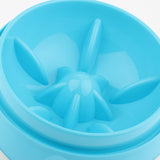 Maxbell Dog Feeder Slow Eating Pet Bowl Durable Non-Toxic Healthy Design Bowl Blue_2