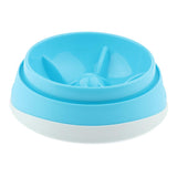 Maxbell Dog Feeder Slow Eating Pet Bowl Durable Non-Toxic Healthy Design Bowl Blue_2