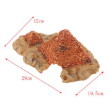 Max Reptile Hiding Cave Fish Tank Landscape Ornament for Reptile 29x19.5x25.5cm