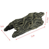 Max Reptile Hide Cave Tree Shell Decor Aquarium Turtle Basking Platform Ornament