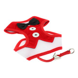 Max Cute Comfort Dog Vest Harness Leash Dog Outdoor Walking Vest  Red L