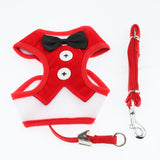 Max Cute Comfort Dog Vest Harness Leash Dog Outdoor Walking Vest  Red L