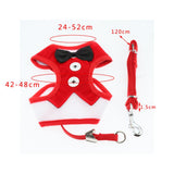 Max Cute Comfort Dog Vest Harness Leash Dog Outdoor Walking Vest  Red L