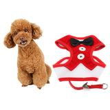 Max Cute Comfort Dog Vest Harness Leash Dog Outdoor Walking Vest  Red L