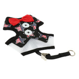 Max Cute Comfort Dog Vest Harness Leash Dog Outdoor Walking Vest   Star Black L