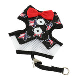 Max Cute Comfort Dog Vest Harness Leash Dog Outdoor Walking Vest   Star Black L
