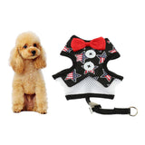 Max Cute Comfort Dog Vest Harness Leash Dog Outdoor Walking Vest   Star Black L