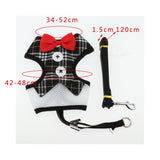 Max Cute Comfort Dog Vest Harness Leash Dog Outdoor Walking Vest  Black L