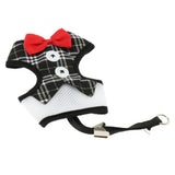 Max Cute Comfort Dog Vest Harness Leash Dog Outdoor Walking Vest  Black L