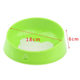 Max Pet Dog Cat Bowl Dog Tongue Cleaning Bowl Non Slip Cat Bowl Green-Bear