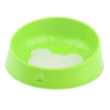 Max Pet Dog Cat Bowl Dog Tongue Cleaning Bowl Non Slip Cat Bowl Green-Bear