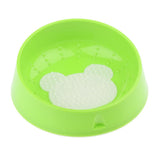 Max Pet Dog Cat Bowl Dog Tongue Cleaning Bowl Non Slip Cat Bowl Green-Bear