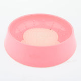 Max Pet Dog Cat Bowl Dog Tongue Cleaning Bowl Non Slip Cat Bowl Pink-Bear