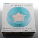 Max Pet Dog Cat Bowl Dog Tongue Cleaning Bowl Non Slip Cat Bowl Pink-Bear