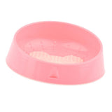 Max Pet Dog Cat Bowl Dog Tongue Cleaning Bowl Non Slip Cat Bowl Pink-Bear