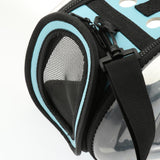 Max Foldable Clear Transparent Puppy Dog Cat Carrier Outdoor Travel Bag Blue L