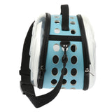 Max Foldable Clear Transparent Puppy Dog Cat Carrier Outdoor Travel Bag Blue L