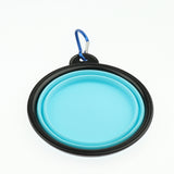 Maxbell Portable 2 in 1 Dog Mug and Food Container with Collapsible Dog Bowl  blue