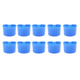 Maxbell 10 Pcs Pigeons Sand Cups Bird Food Water Container Plastic Bowl for Cage S