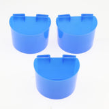 Maxbell 10 Pcs Pigeons Sand Cups Bird Food Water Container Plastic Bowl for Cage S