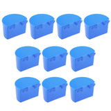 Maxbell 10 Pcs Pigeons Sand Cups Bird Food Water Container Plastic Bowl for Cage S