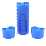 Maxbell 10 Pcs Pigeons Sand Cups Bird Food Water Container Plastic Bowl for Cage S