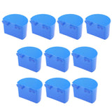 Maxbell 10 Pcs Pigeons Sand Cups Bird Food Water Container Plastic Bowl for Cage S