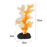 Maxbell Glowing Coral Ornaments for Fish Tank Aquarium Decorations yellow