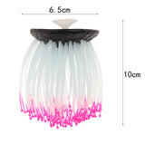 Maxbell 1 Pc Glowing Silicone Aquarium Fish Tank Decor Artificial Sea Anemone Pink