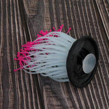 Maxbell 1 Pc Glowing Silicone Aquarium Fish Tank Decor Artificial Sea Anemone Pink