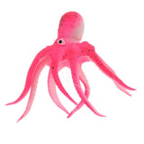 Maxbell Lifelike Artificial Octopus Glowing Aquarium Decoration Ornament Red