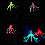 Maxbell Lifelike Artificial Octopus Glowing Aquarium Decoration Ornament Red