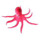 Maxbell Lifelike Artificial Octopus Glowing Aquarium Decoration Ornament Red