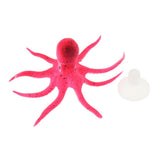 Maxbell Lifelike Artificial Octopus Glowing Aquarium Decoration Ornament Red