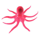 Maxbell Lifelike Artificial Octopus Glowing Aquarium Decoration Ornament Red