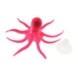 Maxbell Lifelike Artificial Octopus Glowing Aquarium Decoration Ornament Red