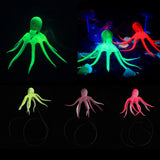 Maxbell Lifelike Artificial Octopus Glowing Aquarium Decoration Ornament Red