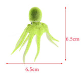 Maxbell Lifelike Artificial Octopus Glowing Aquarium Decoration Ornament Yellow