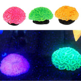 Maxbell 1 Pc Glowing Luminous Aquarium Fish Tank Decoration Artificial Plant Pink
