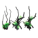 Maxbell Aquatic Grass Artificial Tree Decor Grass for Home Fish Tank Small Leaves