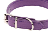 Maxbell Pet Necktie Dog and Cat Neck Strap Collar with Bowtie Purple-M