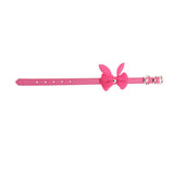 Maxbell Pet Necktie Dog and Cat Neck Strap Collar with Bowtie Rose Red-M